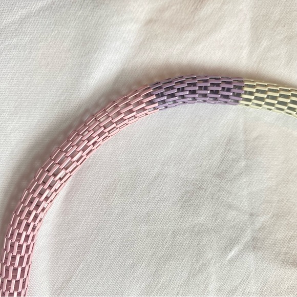 Pastel Tube Chain Choker Necklace - Picture 2 of 4